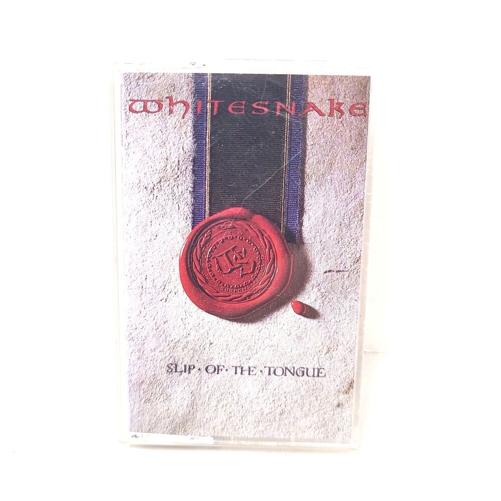 WHITESNAKE Slip of the Tongue Cassette Tape 1989 Rock Heavy Hair Metal Geffen